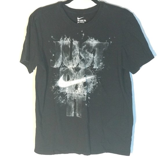 Nike Other - NIKE Just Do It Athletic Activewear Black Short Sleeve T Shirt Medium